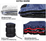 REDCAMP Cotton Flannel Sleeping Bag for Camping Backpacking, Adults Cold Weather Envelope Sleeping Bags with 2/3/4lbs Filling