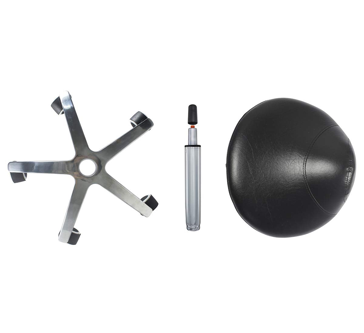 Antlu Saddle Stool Rolling Chair for Medical Massage Salon Kitchen Spa Drafting,Adjustable Hydraulic Stool with Wheels (Without Backrest, Black)