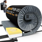 CYMULA Memory Foam Camping Mattress Pad, CertiPUR-US Sleeping Mat, Portable Roll Up Mattress for Adults, Camping Bed Pads for Sleepover, Car Bed with Travel Bag