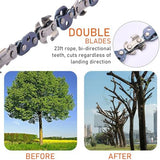 Rope Saw 56 inch High Limb Rope Saws Tree Saw High Limb Both Sides, Pocket chainsaw with 11OZ Throw Weight