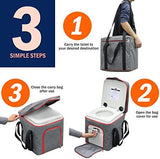 Portable 5.3 Gallon Camping Toilet with Carry Bag - Supports 286 LBS, 50 Flushes, Detachable Tanks