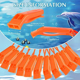 100 Pieces Emergency Whistles with Lanyard Safety Survival Whistles Loud Blast for Safety Camping Hiking Boating Hunting Survival Rescue Signaling