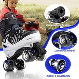 SULIFEEL Rainbow Unicorn 4 Size Adjustable Light up Roller Skates for Girls Boys for Kids