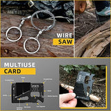 Gifts for Men Dad Husband - Fathers Day Anniversary Birthday Gifts Idea for Him Boyfriend Man - Survival Kit 14 in 1, Survival Gear and Equipment, Fishing Hunting Camping Accessories, Cool Gadgets