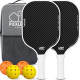 BAGAIL Pickleball Paddles, USAPA Approved Fiberglass Surface Pickleball Set, Lightweight Pickle Ball Rackets with 4 Balls, 1 Bag, Designed in California for Traction and Stability