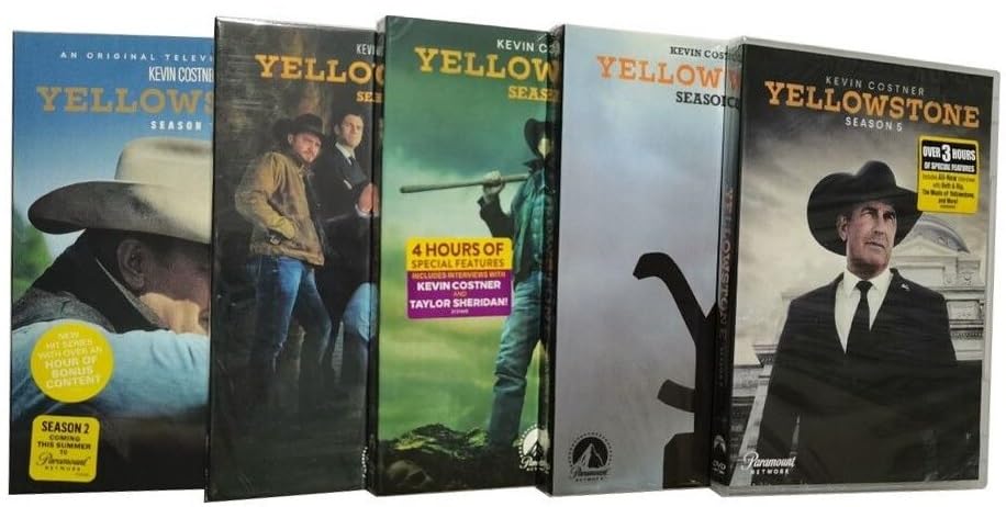 MOSSO Yellowstone DVD Set Seasons 1-5 Complete Series