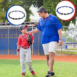 Junkin Baseball Necklaces Three Braided Rope Titanium Necklace for Team Gifts Boys Men Player Softball Fans Sports