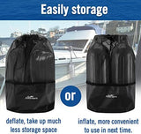 Affordura Boat Fender 4 Pack Boat Bumpers Fenders with 4 Ropes, Boat Bumpers for Pontoon Boat Fenders Inflatable