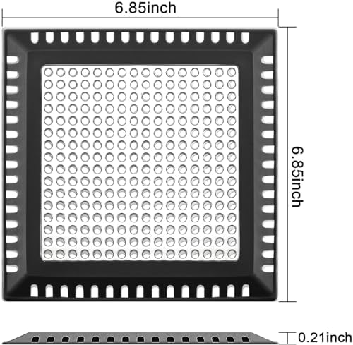 Shower Drain Hair Catcher/Drain Strainer/Shower Drain Cover for Bathroom Floor Drain, Stainless Steel and Silicone (6 inch, Black)