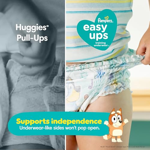 Pampers Training Pants - Easy Ups Boys & Girls Bluey - Size 2T-3T, 140 Count, Children's Potty Underwear (Packaging May Vary)