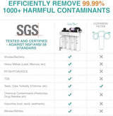 SimPure T1-400UV 1-Year Replacement Filter Cartridge Pack Set for T1-400UV Tankless Reverse Osmosis Water Filter System (2*PP + 2*CTO + 1*RO + 2*T33)