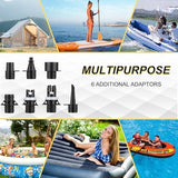 Paddle Board Pump Electric Portable, SUP Pump for Paddleboard, 20PSI Air Compressor with Auto-Off, Deflation Function and 12V DC Car Connector for Inflatables, Kayaks and Boats