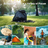 Portable Toilet Bags Drawstring 8 Gallon ，Camping Toilet Bags Toilet Trash Bags Leak-Proof, Waste Bags for Camping, Hiking, Traveling,Emergency, Outdoor Activities