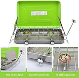 Flame King VT-101 2-Burner Portable Camping Stove Grill, Great for Outdoor Cooking, Backpacking, Compatible with 1LB Propane Gas Bottle