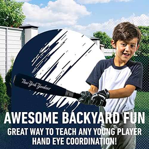 Franklin Sports MLB Jumbo Foam Baseball Bat + Ball Sets - Kids Oversize Foam Baseball Bats + Soft Baseballs - Indoor + Outdoor Youth Baseball Toy - MLB Team Baseball Bat + Ball Sets