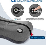 Hikenture Camping Pillow with Removable Cover - Ultralight Inflatable Pillow for Neck Lumbar Support - Upgrade Backpacking Pillow - Washable Travel Air Pillows for Camping, Hiking, Backpacking