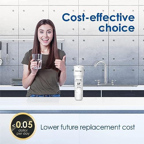 Waterdrop 10UAW-UF 0.01 μm Ultra Filtration Under Sink Water Filter for Baçtёria Reduction, Reduces Lead, Chlorine, Bad Taste & Odor, 8K Gallons, Direct Connect to Kitchen Faucet, USA Tech