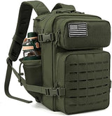 QT&QY 25L/35L/45L Military Tactical Backpack For Men Molle Daypack 3 Day Bug Out Bag Hiking Rucksack With Bottle Holder
