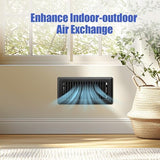 Floor Register 4x10, Floor Vent Covers for Home Floor, Sidewall, Heavy Duty Steel Walkable Floor Grates, Adjustable Air Vent Covers Rust Proof Finish, 4" x 10'' Floor Vent, 6 Pack, Black