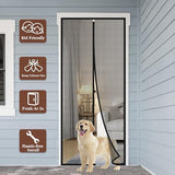 Yotache Custom Magnetic Screen Door, Left Right Side Opening Door Mesh with Magnets for Patio, Balcony, Front Door