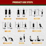 VEICK Resistance Bands, Exercise Bands, Workout Bands Set for Working Out with Handles for Men Women, Elastic Exercising Bands for Fitness Weights Work Out at Home Gym