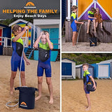 Portable Shower for Camping with Dry Bag - Camp Shower with Rechargeable Battery and Included 10L Dry Bag for Water Storage. Complete Camping Shower in a Bag (+Sprayer Attachment).