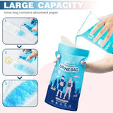 Disposable Urine Bags,900ML Pee Bags for Travel for Women/Men with Big Funnel,Leak-Proof Emergency Portable Travel Urinal and Vomit Bags for Travel,Car,Camping,Traffic,Pregnant, Patient, Kids