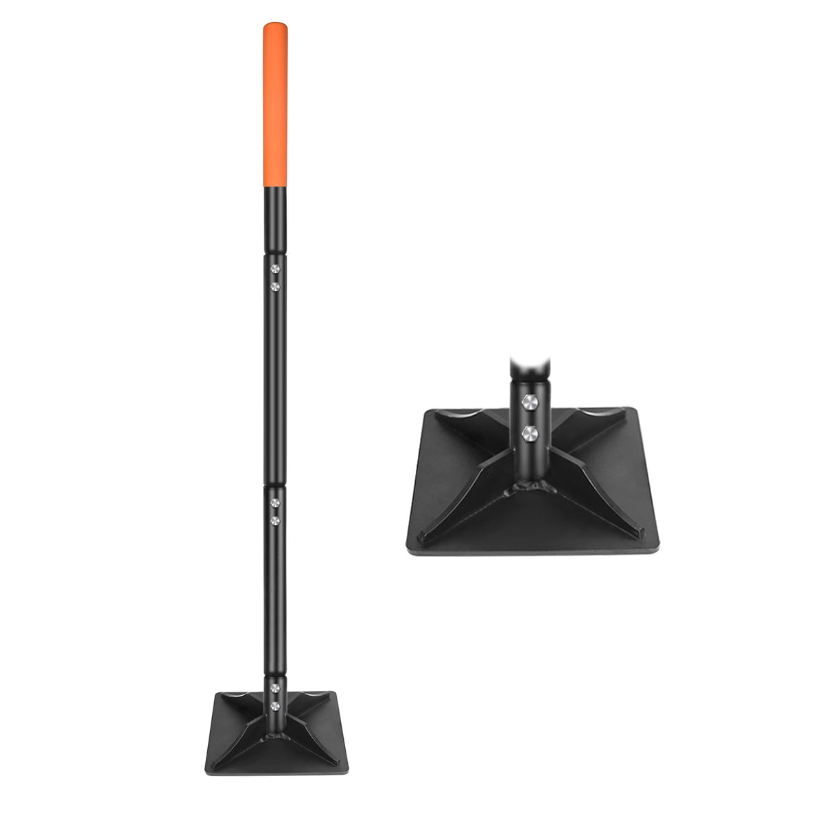 YEELOR 8-inch x 8-inch Steel Tamper Tool, Heavy Duty Hand Tamper