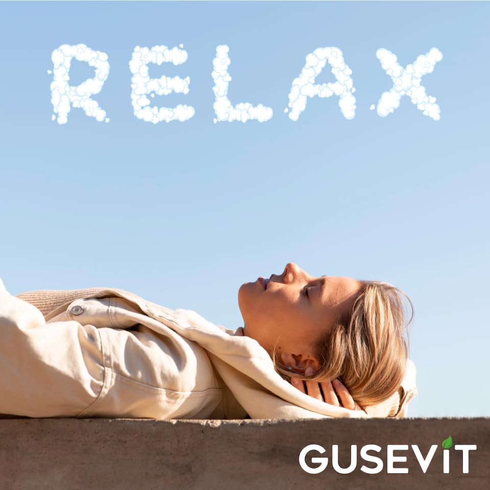 GUSEVIT Ashwagandha Gummies 1,500mg with Vitamin D & Zinc | Vegan Ashwaghandha Supplement for Mood & Immune Support, Focus & Relaxation | Gluten-Free, Non-GMO | Cherry Flavor, 60 Ct