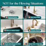 Faucet Mat for Kitchen Sink - 24'' Long Diatomite Fast Drying Stone Sink Tray, Super Absorbent, Prevents Moisture Buildup - Faucet Splash Guard for Bathroom Counter [Light Grey, Includes Sandpaper]1