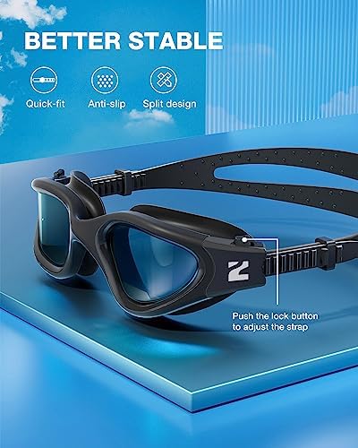 ZIONOR Swim Goggles, G1 SE Swimming Goggles Anti-Fog for Adult Men Women