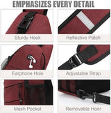 Crossbody Bags for Women Men Trendy Sling Bag Bakpack Casual Chest Bag with Convertible Shoulder Strap
