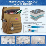 Tactical Backpack Cooler for Men, 25L Large Insulated Backpack Leak-Proof, Heavy Duty Lunch Backpack, Waterproof Ice Chest Bag Women Adults Work Daytrip Camping Beach Hiking