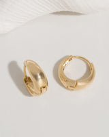James Michelle Jewelry: Mini Huggies for Women – 3-Year Color Guarantee – Waterproof, Non-Tarnish, Hypoallergenic, Gold PVD Coated – Perfect for Beach, Weddings, Holiday Gifts – 5 x 16mm