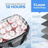 Maelstrom Soft Cooler Bag,Collapsible Soft Sided Cooler,24/30/60/75 Cans Beach Cooler,Ice Chest,Large Leakproof Camping Cooler,Portable Travel Cooler for Grocery Shopping,Camping,Road Trips