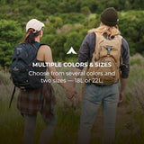 Teton Oasis Hydration Backpack – Lightweight Water Pack with Bladder for Hiking, Running, Cycling, Biking – 18L/22L Sizes – Sewn-in Rain Cover – Fits Men and Women