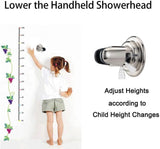 BOPai Vacuum Suction Cup Shower Head Holder, Adjustable 20 Degrees from The Wall - Brushed Nickel
