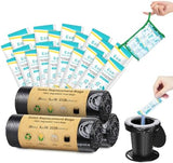 BLIKA Camping Toilet Bags Eco Absorbent Gel Set, Portable Toilet Bags with Gel, 8 Gallon, 30 Liter, Heavy Duty 1 Mil, Toilet Replacement Bags with Toilet Powder for Camping Outdoor Hiking