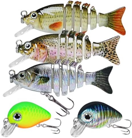 TRUSCEND Swimmax for Saltwater and Freshwater, Realistic Fishing Lures for Bass Trout Crappie Walleye Pike Bluegill Salmon, Swimbait for Bass Fishing, Amazing Fishing Gear Gifts for Family Fishing