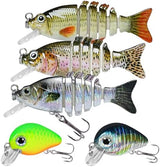 TRUSCEND Swimmax for Saltwater and Freshwater, Realistic Fishing Lures for Bass Trout Crappie Walleye Pike Bluegill Salmon, Swimbait for Bass Fishing, Amazing Fishing Gear Gifts for Family Fishing