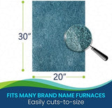 20x30x1 Cut To Fit Furnace & Air Conditioner Washable Reusable High Air Flow Polyester Fiber Filter Media (20" x 30" x .75" actual)
