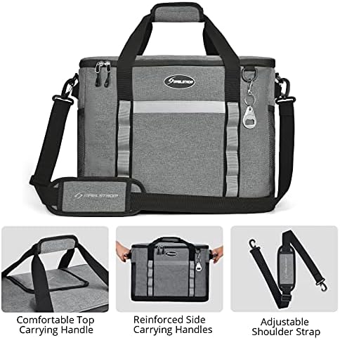 Maelstrom Soft Cooler Bag,Collapsible Soft Sided Cooler,24/30/60/75 Cans Beach Cooler,Ice Chest,Large Leakproof Camping Cooler,Portable Travel Cooler for Grocery Shopping,Camping,Road Trips
