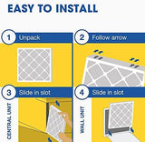 Aerostar 12x12x1 MERV 8 - 6 Count - High Efficiency Pleated HVAC, Furnace & Air Conditioner Filters - Removes Dust, Lint, Mold & Allergy-Causing Pollen