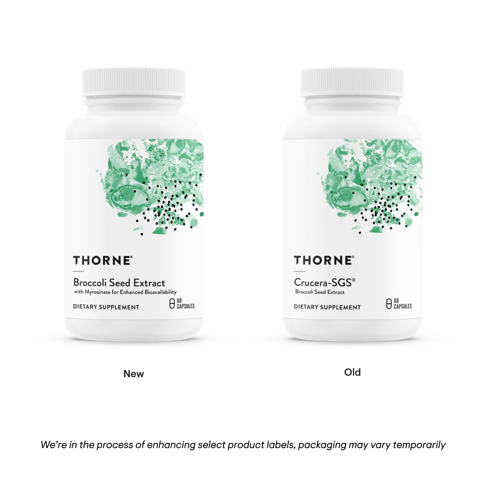 THORNE - Broccoli Seed Extract (Formerly Crucera-SGS) for Antioxidant Support* - Sulforaphane Glucosinolate (SGS) - 60 Capsules