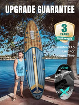Niphean Inflatable Stand Up Paddle Board with SUP Accessories, Anti-Slip EVA Deck, 10’6’’ Inflatable Paddle Boards for Adults & Youth of All Skill Levels
