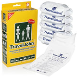 Resealable Disposable Urinal for All Genders, Adults, & Children (TJ1N-C) - 6 Pack