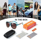 Polarized Aviator Sunglasses for Women Men Retro Trendy Sports Sunglasses for Outdoor UV400 Protection