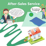 Camping Mattress Extra Thick 5in, Sleeping Pad for Camping with Pillow, Single Backpacking Mat Built-in Pump, Self Inflating Sleeping Pad, Sleep Mat Holds 440 lbs, 40D Nylon, Repair Kit