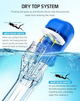 Greatever Full Face Snorkel Mask, Snorkeling Gear for Adults with Latest Dry Top Breathing System and Detachable Camera Mount, Foldable Snorkel Mask Adult, Snorkels Anti-Fog & Anti-Leak