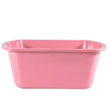 Wash Basins – Rectangular Plastic Hospital Bedside Soaking Tub [5 Pack] Small 7 Quart Graduated Bucket - Portable Washbasin for Washing, Cleaning, Foot Bath, Washing Dishes, Face Cleansing Bowl